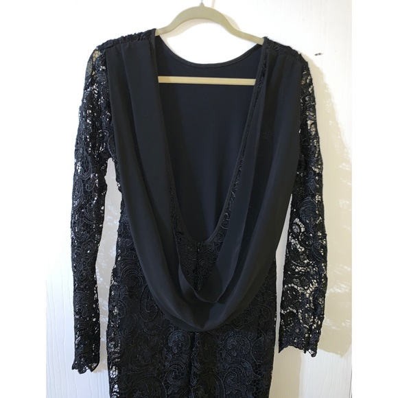 Lace dress drape low back - Picture 5 of 6